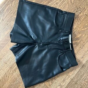 Abercrombie & Fitch Vegan Leather Shorts